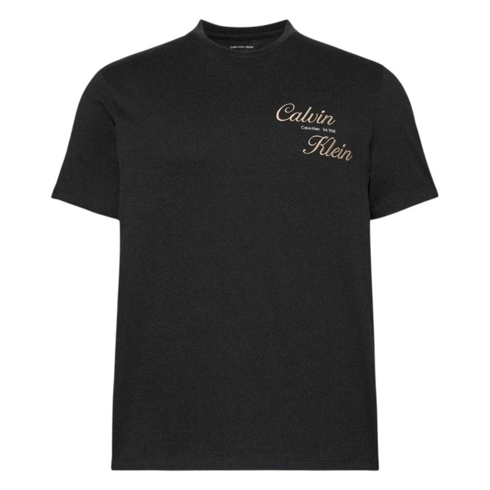 Calvin Klein Mens Script T-Shirt / Black